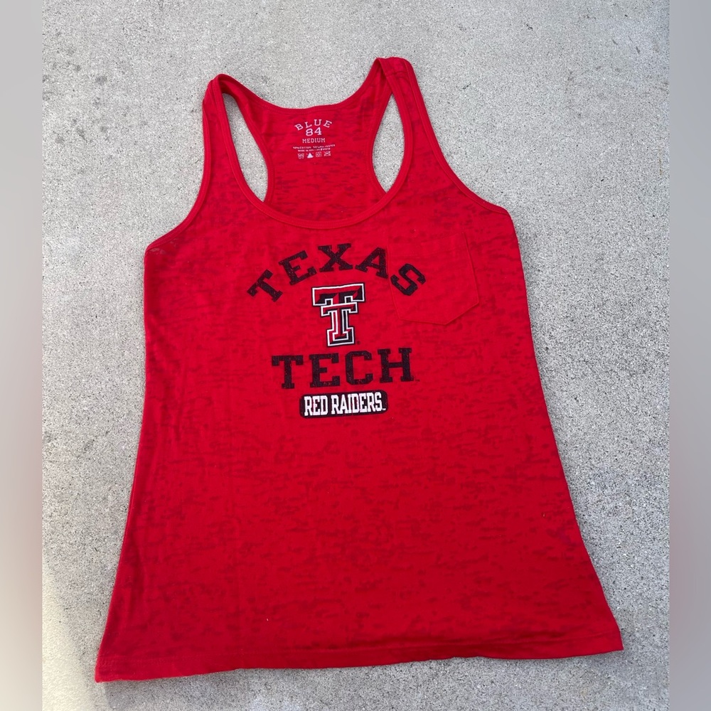 Texas Tech women’s top 
Collage tank top red  
Size:M collage tank top